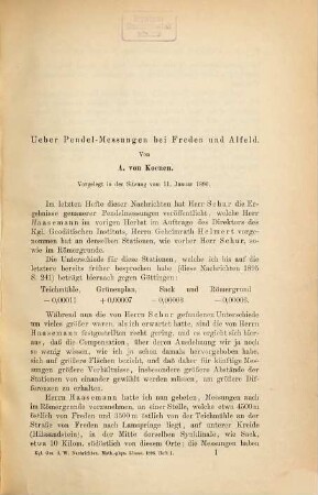 Nachrichten von der Gesellschaft der Wissenschaften zu Göttingen, Mathematisch-Physikalische Klasse. 1896