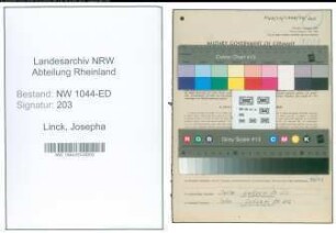 Entnazifizierung Josepha Linck , geb. 31.07.1892 (Lehrerin)