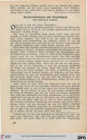 33: Konservativismus und Sozialismus : zwei konservative Stimmen, [2]