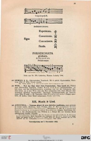 Musik & Lied (Nr. 365-373)