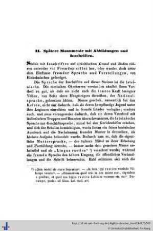 II. Spätere Monumente mit Abbildungen und Inschrift