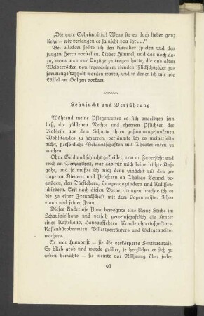 Sehnsucht und Verführung