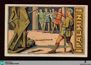 Serie N. 94, Blatt N. 8: Siegfried beim Kampfspiel