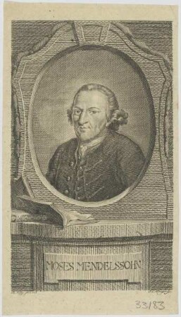 Bildnis des Moses Mendelssohn