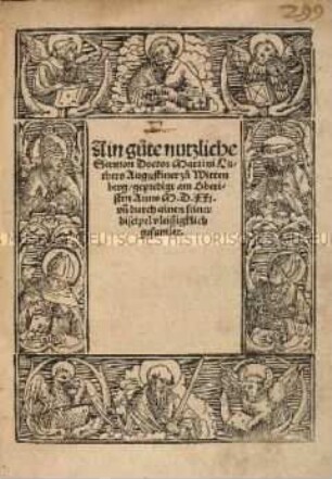 Ein guter, nützlicher Sermon, gepredigt am Obersten (6. 1. 1521)