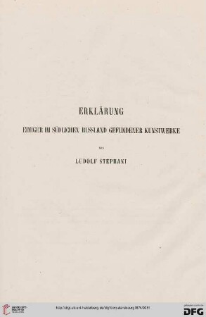 Erklärung einiger im südlichen Russland gefundener Kunstwerke