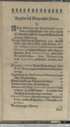 Register des Siegreichen Adlers