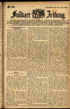 Ausgabe vom Samstag, den 10. Juni 1882.