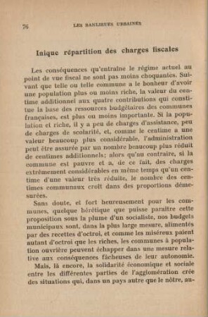 Inique répartition des charges fiscales