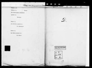. Korrespondenz des Prinzen Emil mit Privatpersonen: Korrespondenz des Prinzen Emil mit Privatpersonen, Buchstabe D