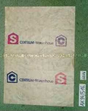 Bogen Einschlagpapier "CENTRUM-Warenhaus"