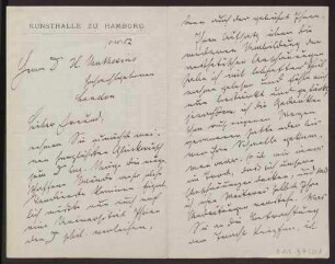 Schreiben an Hermann Muthesius (Brief)