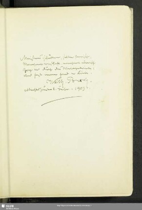 [Mechtshausen 8. Febr. 1903]