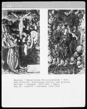 Kreuzigung Christi und Krönung Mariens