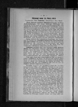 Sitzung vom 24. März 1931