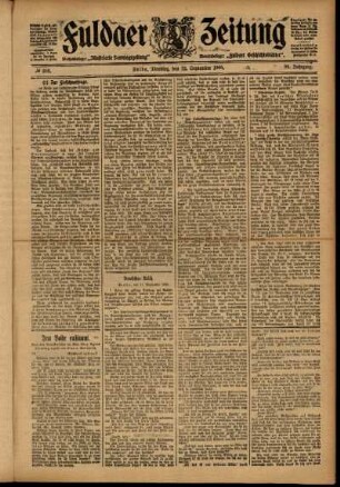 Ausgabe vom Dienstag, den 12. September 1905.