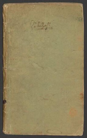 Rübezahl. Handschriftliches Textbuch