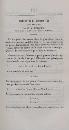 Solution de la question 443.