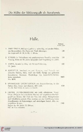 Halle (Nr. 1-16)