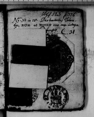 Talmud Bavli : Masekhet Makot u-Shevuot : SUB Hamburg Cod. hebr.197