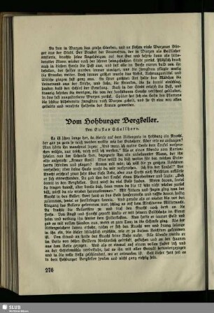 Vom Hohburger Bergkeller