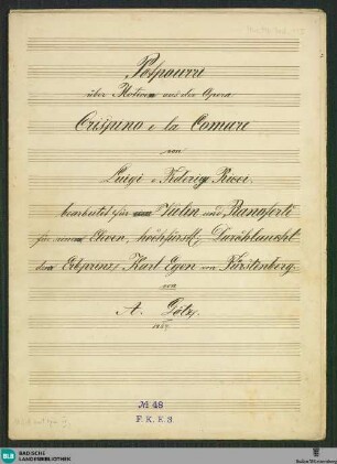 Potpourris - Don Mus.Ms.Ded. 115 : vl, pf