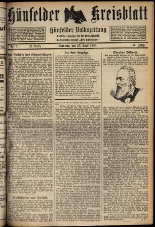 Zweite Ausgabe vom Samstag, den 27. April 1929.