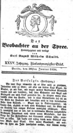 25. Stueck, 20. Juni 1836