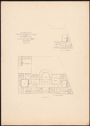 Kaiserlich Deutsche Botschaft, Washington: Grundriss KG und Sockelgeschoss 1:200