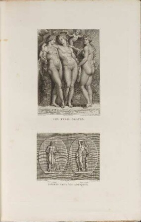 Illustrationen: Les Trois Graces. Pierres Gravées Antiques.