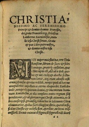 In cantica canticorum Salomonis commentarii