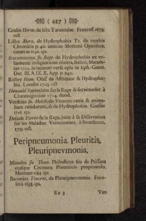 Peripneumonia. Pleuritis. Pleuripnevmonia.