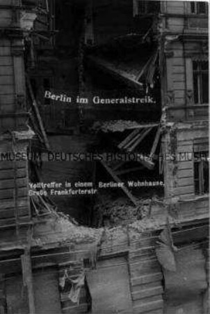 Zerstörtes Haus, Revolutionskämpfe 1919