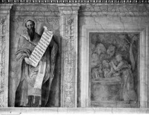 Vita des heiligen Nilus und des heiligen Bartholomäus, Heiliger Basileus und Rebekka, die Wasser für Eliziers Kamele aus dem Brunnen holt
