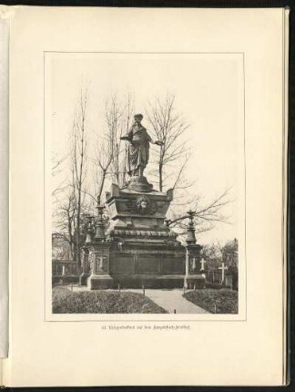 22. Kriegerdenkmal auf dem Fangelsbach-Friedhof.