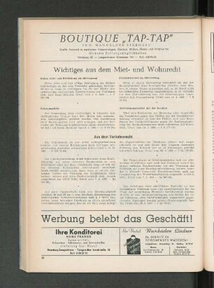 Wichtiges aus dem Miet- und Wohnrecht