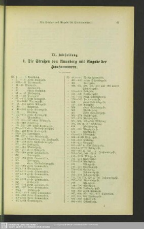 IX. Abtheilung