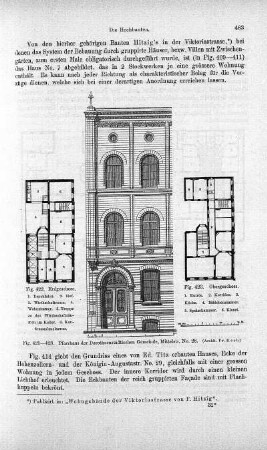 Fig. 421-423. Pfarrhaus der Dorotheenstädtischen Gemeinde, Mittelstr. No. 28