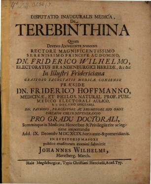 Disp. de terebinthina
