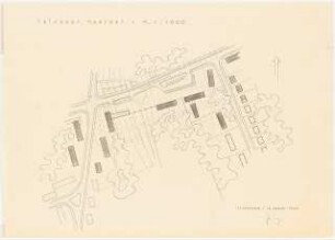Friedhofserweiterung Manfort, Leverkusen: Lageplan des Friedhofs 1:1000
