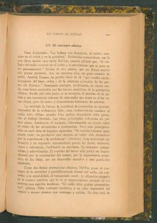 III. El concepto clásico