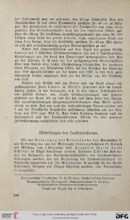 Mittheilungen des Landesmuseums