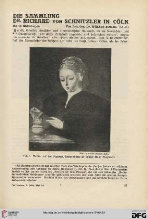10: Die Sammlung Dr. Richard von Schnitzler in Cöln, [3]