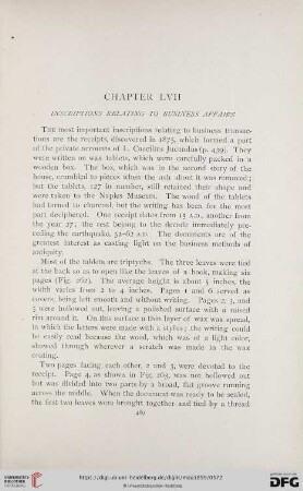Chapter LVII.: Inscriptions relating to Business Affairs