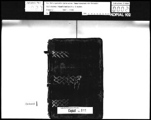 Drei Teile zu 53, 89 und 147 Bl. / Alte Aufschrift: "Receßbuch [Rezessbuch]" (Hand 16. Jh.)