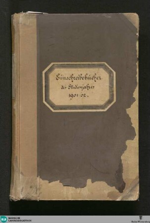 Band 14: Matrikel der Gr. Polytechnischen Schule Carlsruhe und der Technischen Hochschule Karlsruhe 1852-1920