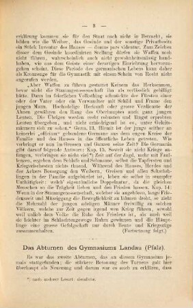 Blätter für das bayerische Gymnasialschulturnwesen : Organ d. Bayerischen Gymnasialturnlehrervereines. 7. 1895/96