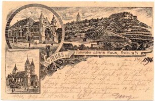 GRUSS aus Turnvater Jahns Haus, Freiburg a/U.