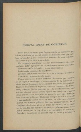 Nuevas ideas de gobierno