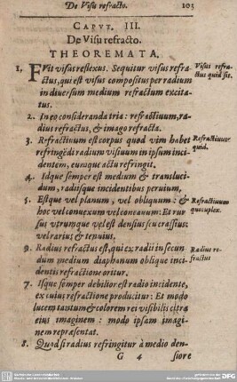 CAPUT III. De Visu refracto.